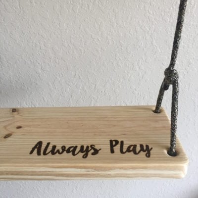 Always Play Wood Swing – Indoor/Outdoor