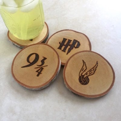 Harry Potter | Wood Burned Coasters