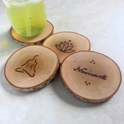 Yogi Forever | Wood Burned Coasters