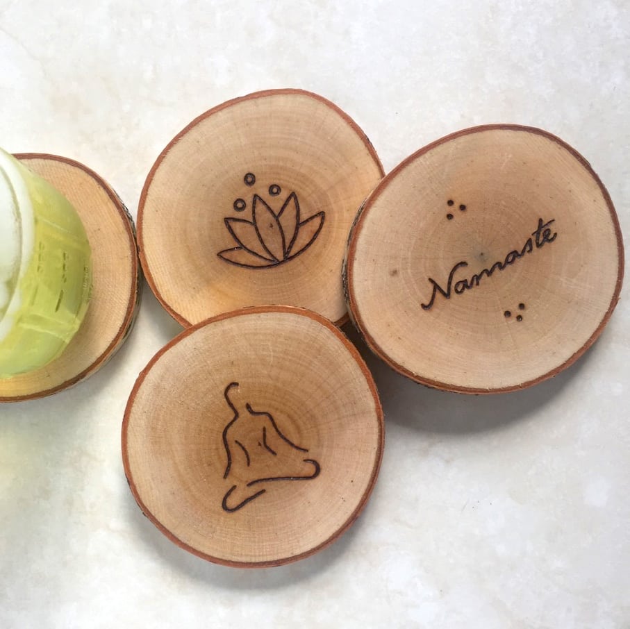 The Colibri Project Travel  Wood Burned Coasters - The Colibri