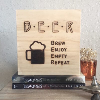 Beer Lover | Wood Burned Sign