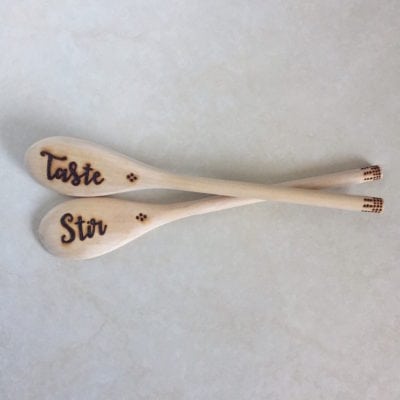 Taste & Stir | Wood Burned Spoons