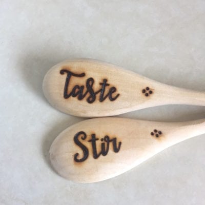 Taste & Stir | Wood Burned Spoons