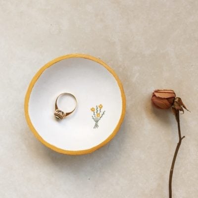 Wild flowers | Jewelry Dish