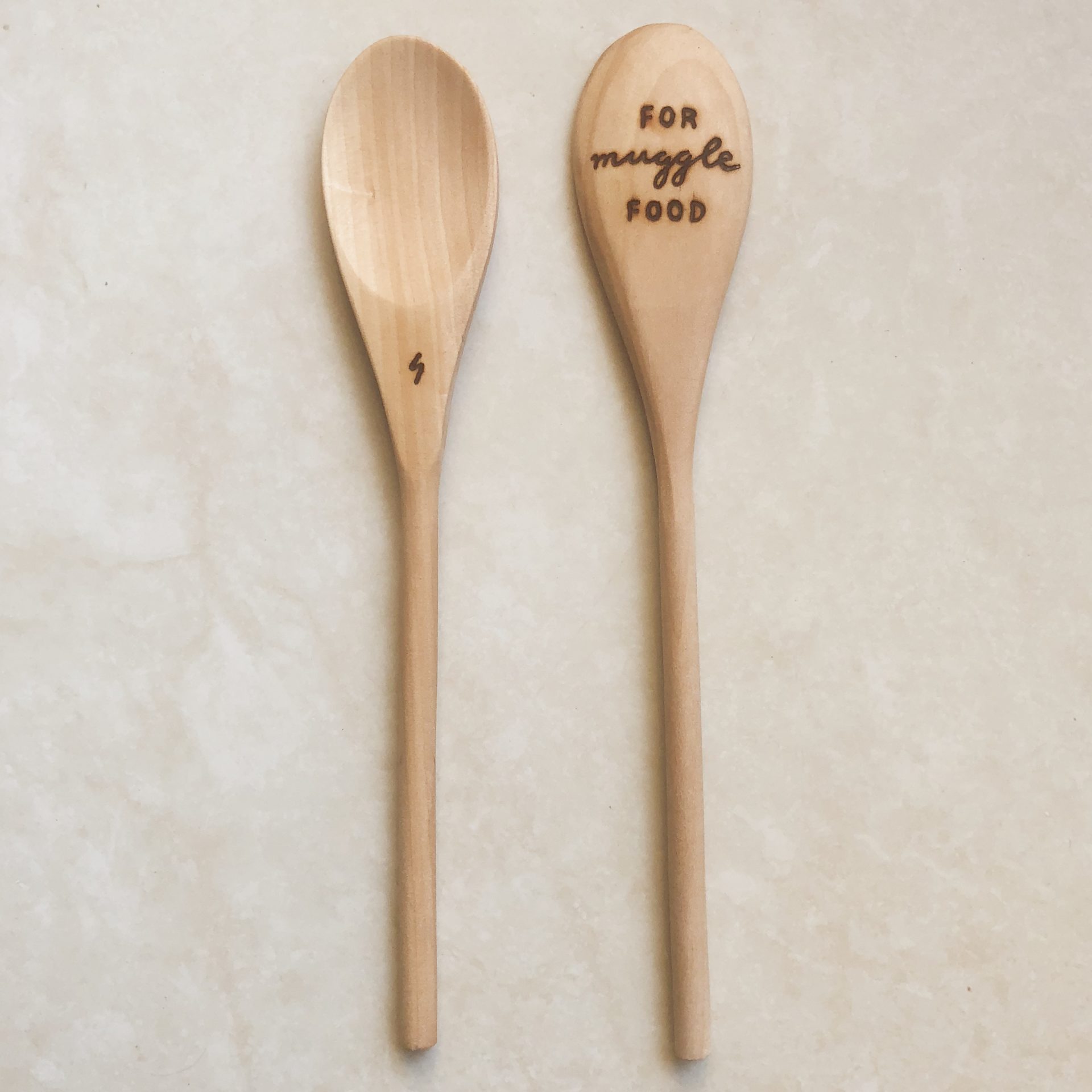 wood burning on spoons