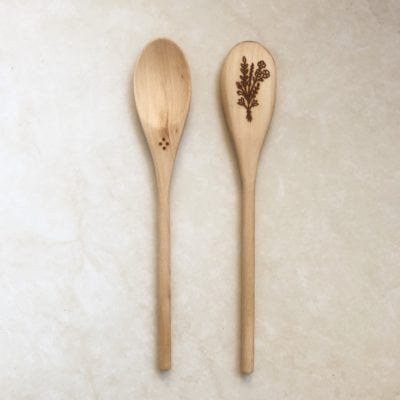 Wild Flowers | Wood Burned Spoon