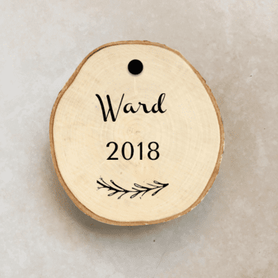 Personalized Ornament | Wood Burned Ornament